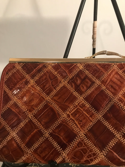 Brown Leather Clutch