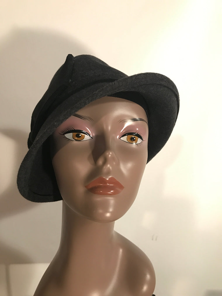 Trixie Grey Wool Hat