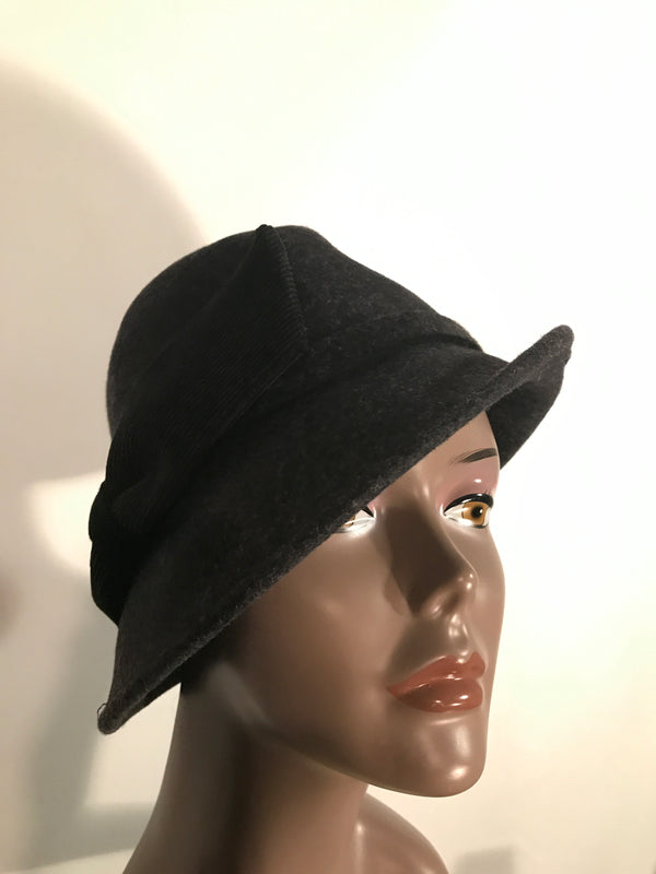 Trixie Grey Wool Hat