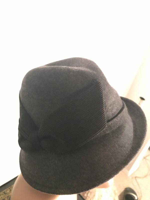 Trixie Grey Wool Hat
