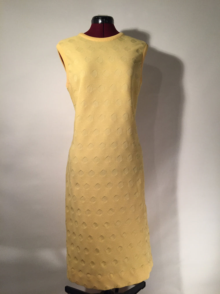 Vintage Canary Yellow Lewis J. Thomas Saltz Dress