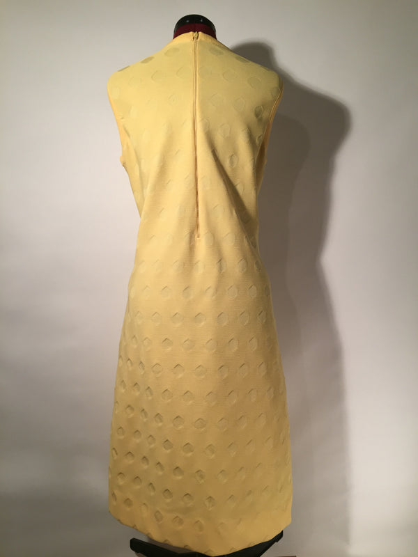 Vintage Canary Yellow Lewis J. Thomas Saltz Dress