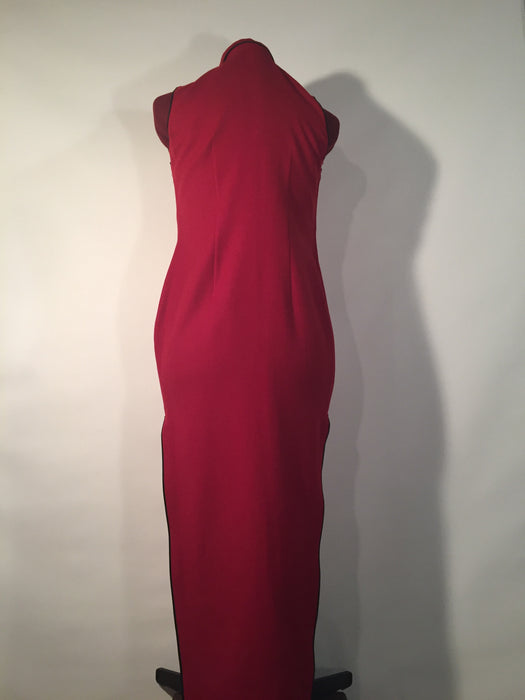 Vintage Cranberry Cheongsam Gown