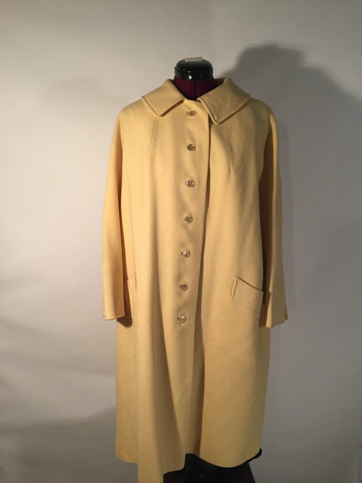 Vintage Halldon Ltd Woodward & Lothrop Yellow Coat