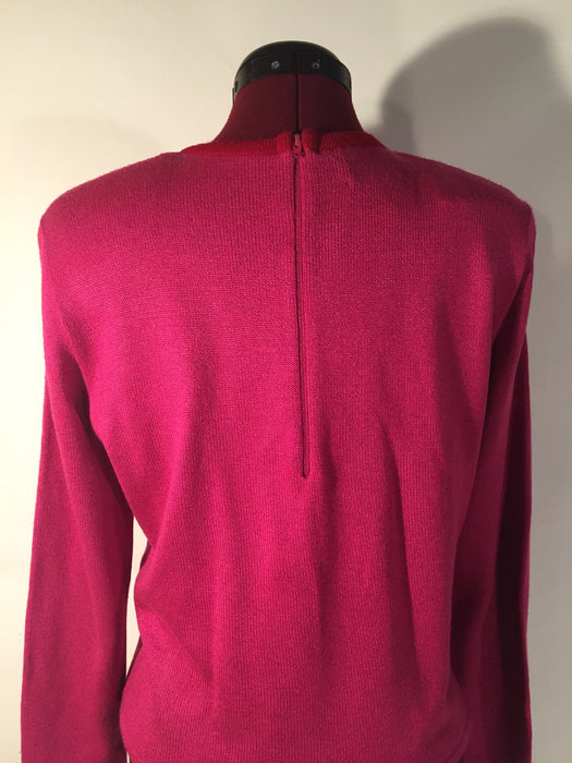 Ami Knits Fuschia Sweater