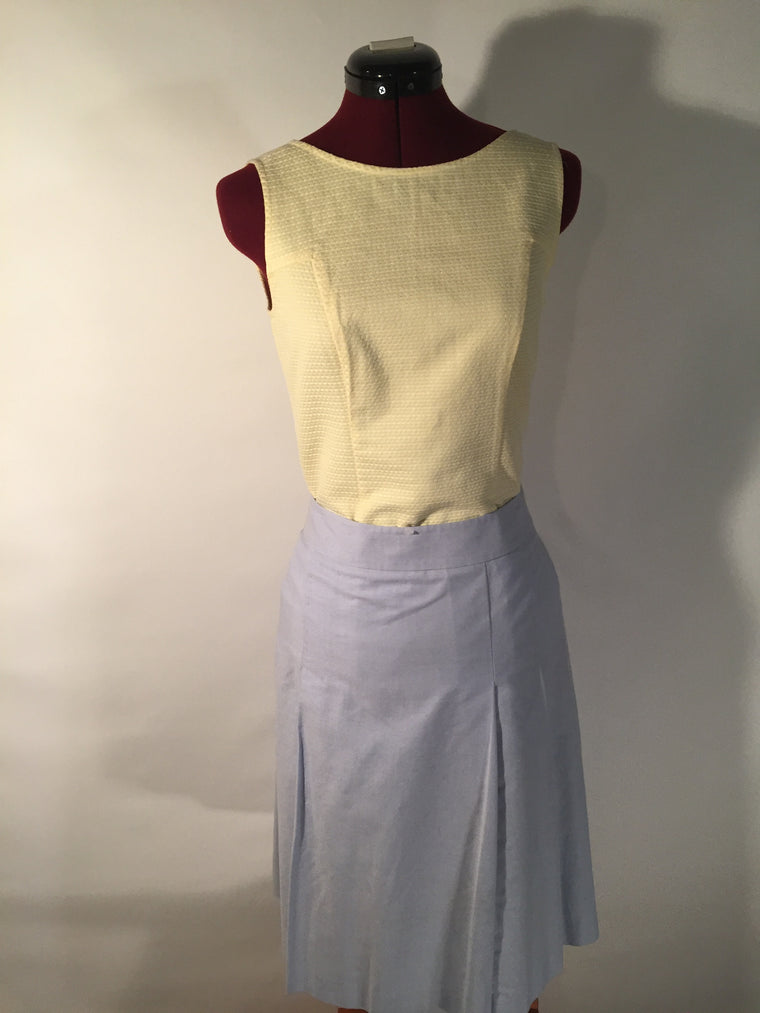 365 Brooks Brothers Pale Blue Skirt