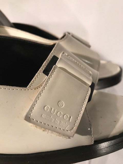 Gucci Leather Slide Sandals