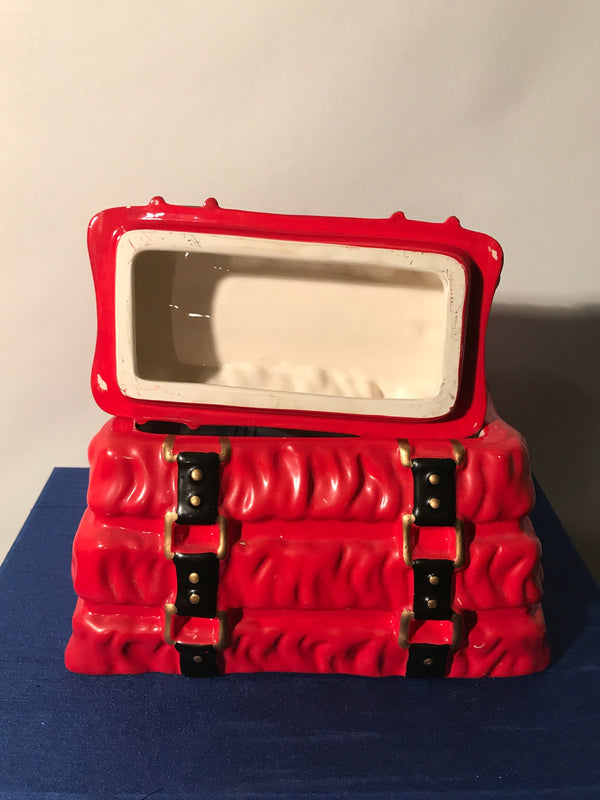 Exclusively from Neiman Marcus Red Ceramic Handbag Jar