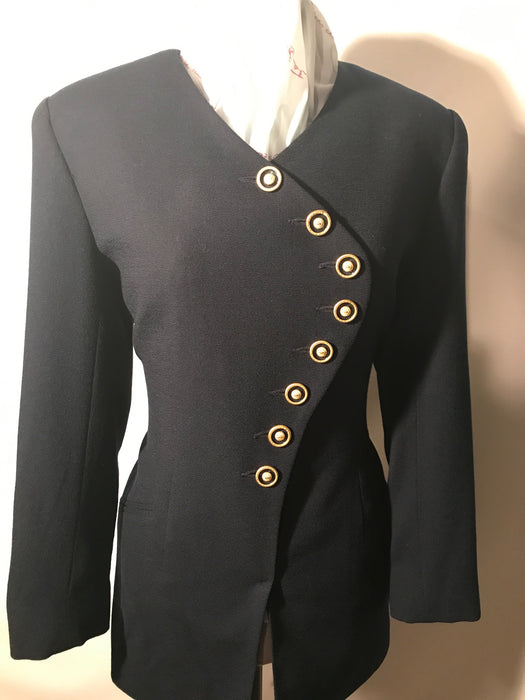 Vintage David Bijoux Navy Blazer