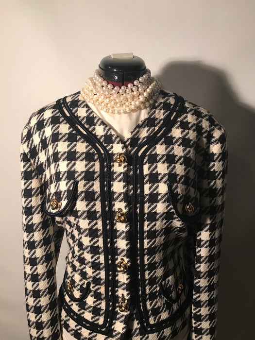 Vintage Escada by Margaery Black and White Blazer