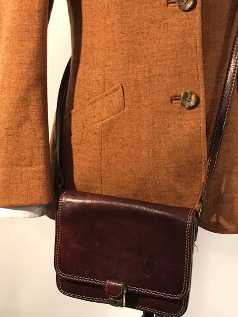 Brown Leather Crossbody Bag