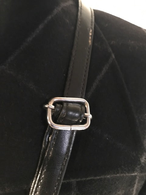 Black Soft Leather Crossbody Bag