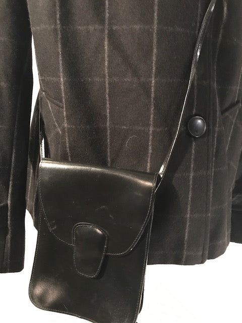 Nine West Black Leather Crossbody