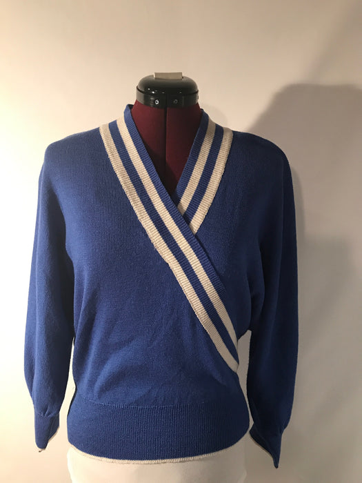 Blue and White Stripe Sweater