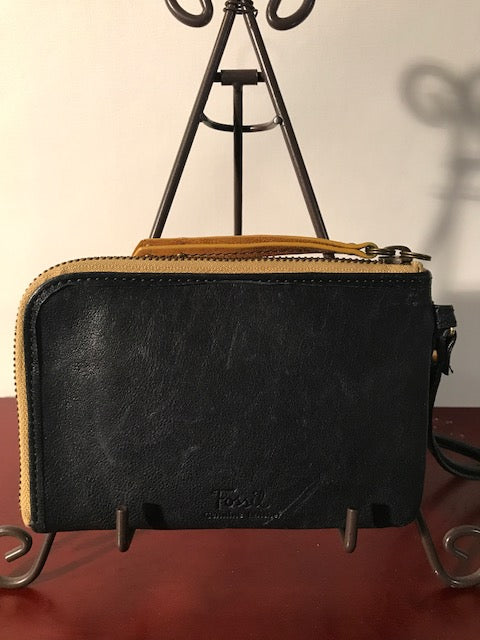 Black Leather Change Purse