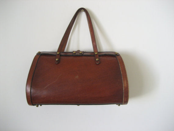 Vintage John Romain Leather Purse Handbag