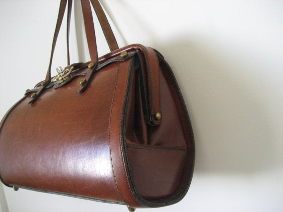 Vintage John Romain Leather Purse Handbag