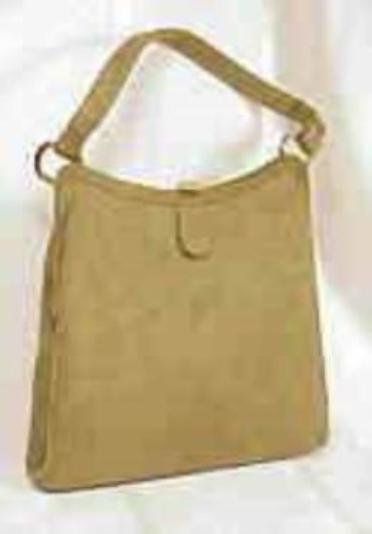 Kadin tan suede handbag