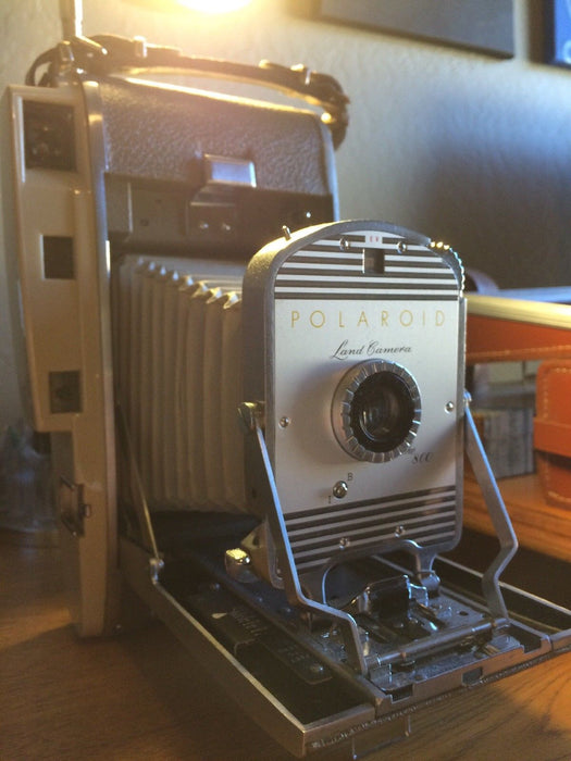Vintage 1960's Polaroid Land Camera Model 800 Original Case Accessories