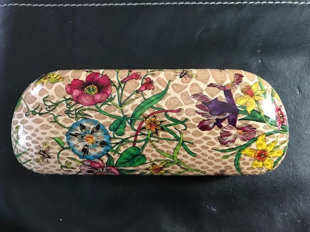 Leader  Floral and Croc embossed Eyeglass Case