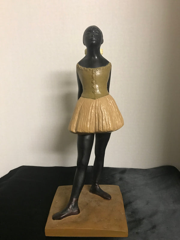 Edgar Degas "Little Ballerina" Small statuette, painted bronze