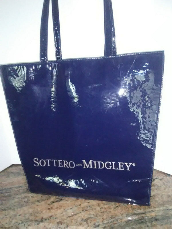 Maggie Sottero and Midgley Navy Blue Large Bridal Vinyl Tote Bag