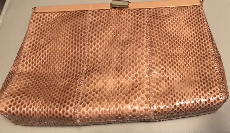 Vintage 70's Palizzio Snakeskin clutch