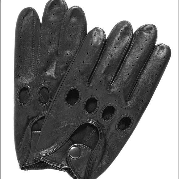 Pratt & Hart Men’s Leather Touchscreen Driving Gloves