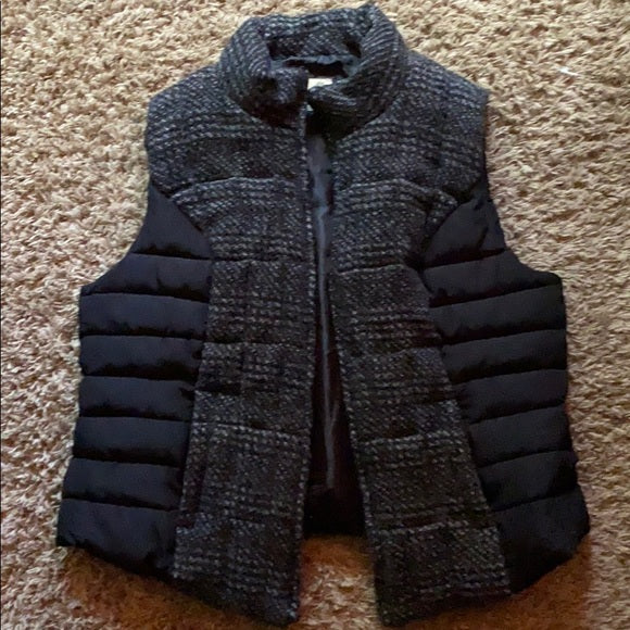 Ruff Hewn Gray/Black Quilted Full Zip Puffer Vest Size 2XL