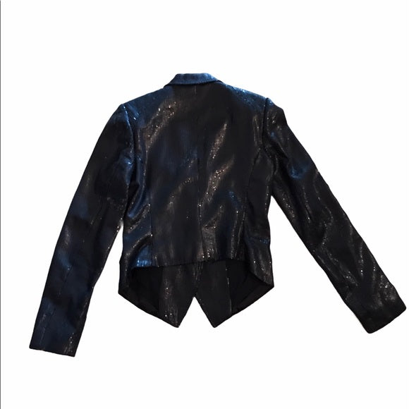 Free People black sequin blazer 8