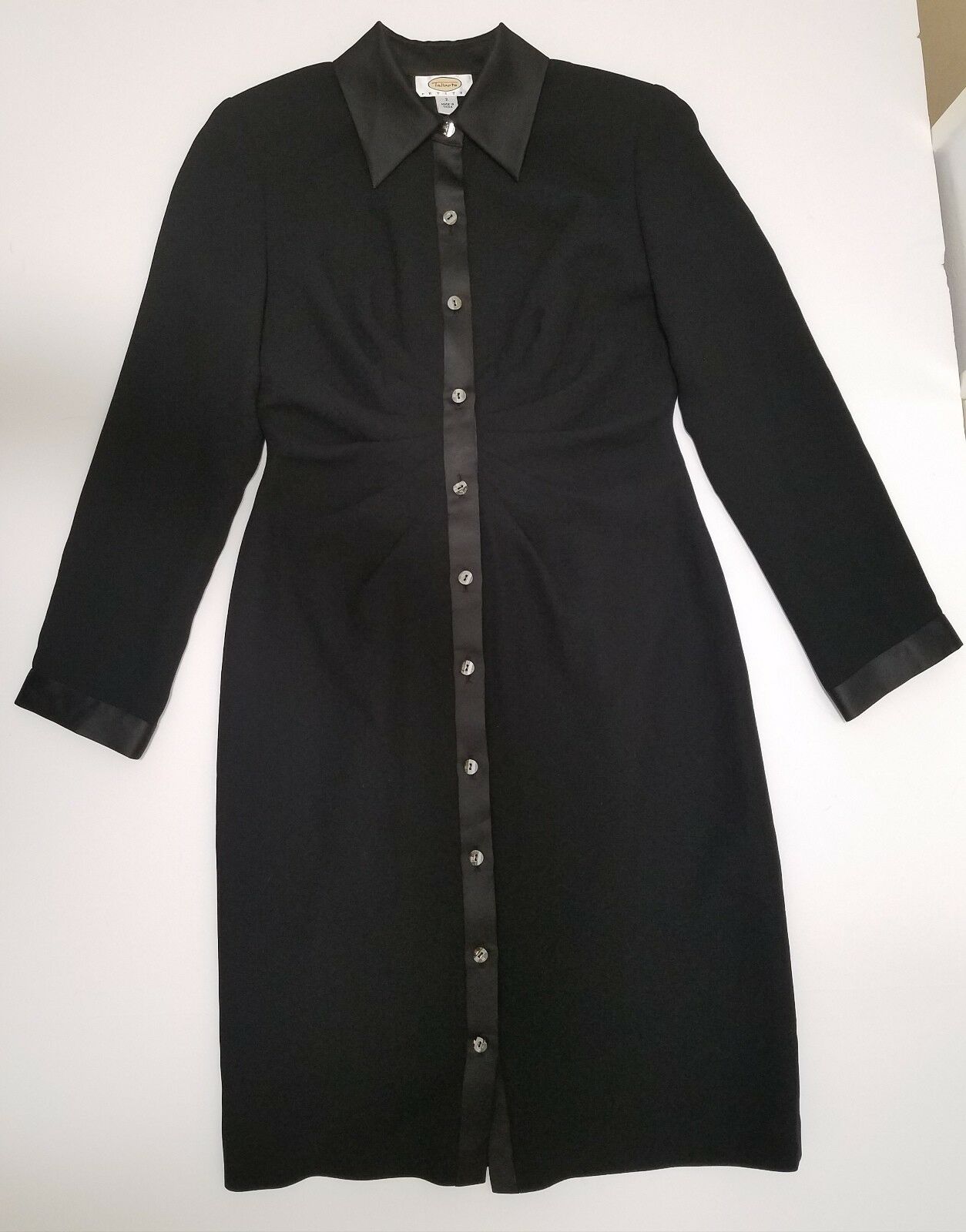 Talbots Dress Suit Button-up Long Sleeve Black