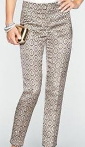 Talbots Black and Gold Pants