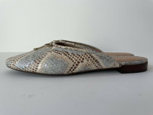 The Adelle Madewell Ballet Mule in Snake Embossed Leather size 7