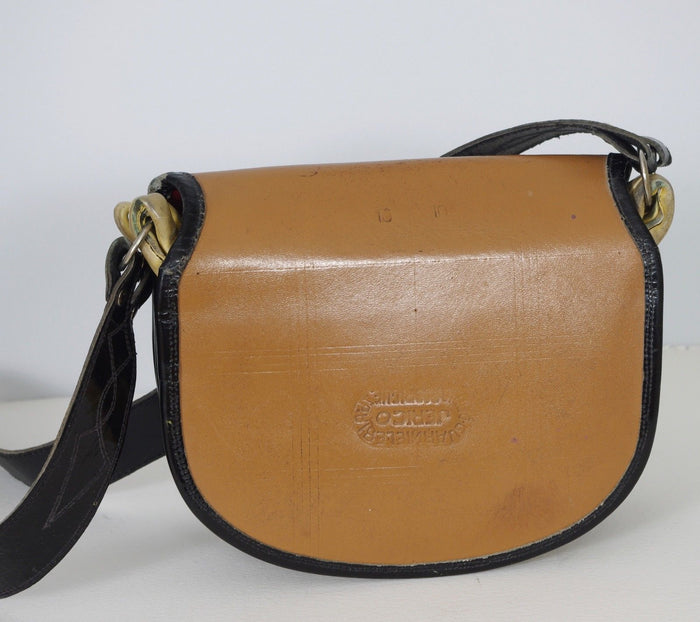 VTG Colombian Carriel Genuine Leather Fur Unisex Satchel Messenger Bag /Purse