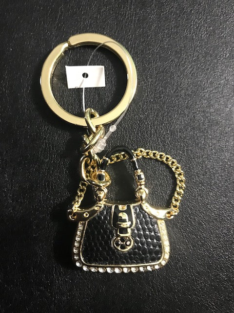 Venetian Gold Purse Keychain made with Swarovski Crystals