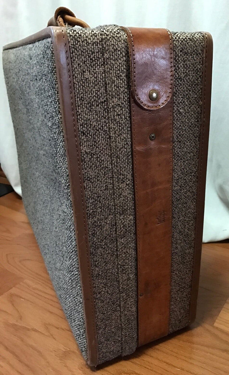 Vintage 1970s Hartmann Luggage Tweed