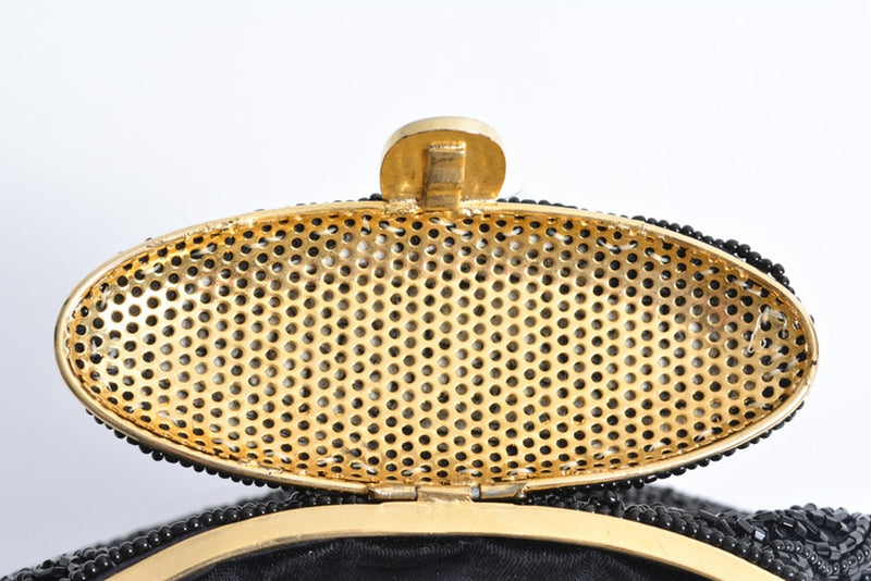 La Regale Black & Gold Beaded Purse Vintage w/tags [77] - $35.00 :  Christine's Boutique