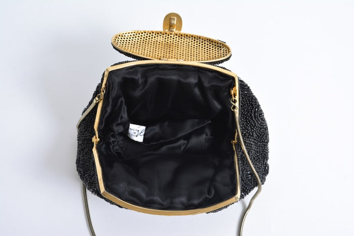 Vintage  La Regale Beaded Handbag Sequin Purse Bead Clutch 1960's