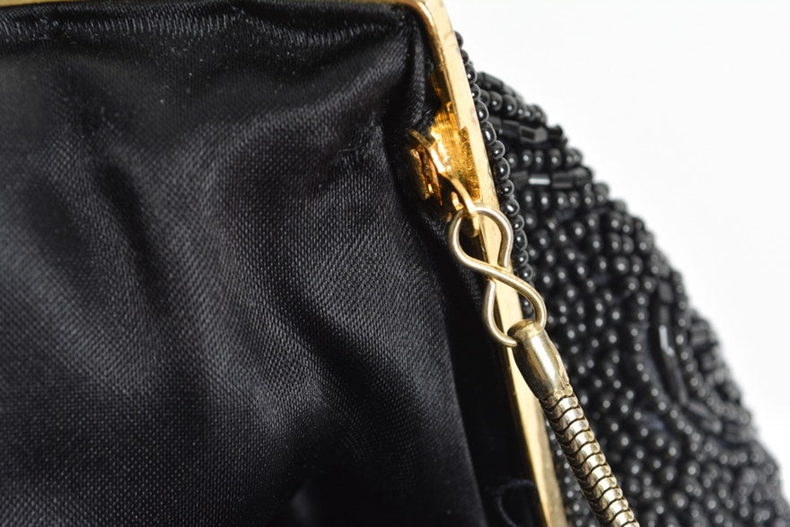 Vintage La Regale Evening Clutch Beaded Sequined Evening Bag 