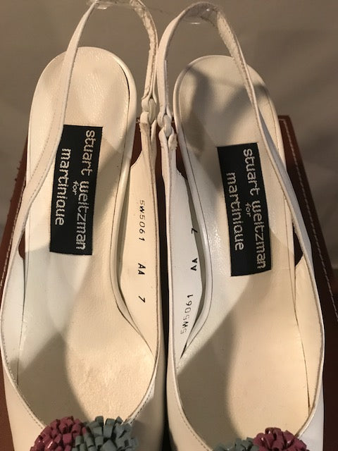 Vintage Stuart Weitzman for Martinque ® white Pumps