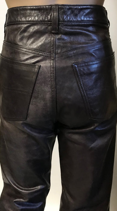 Stunning Wilsons PELLE 100% Leather Tobacco color Jeans/Pants, Size S-M tall
