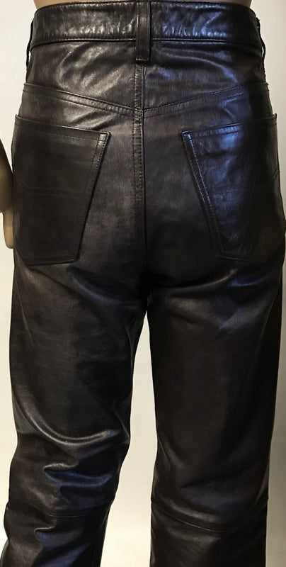 Stunning Wilsons PELLE 100% Leather Tobacco color Jeans/Pants, Size S-M tall