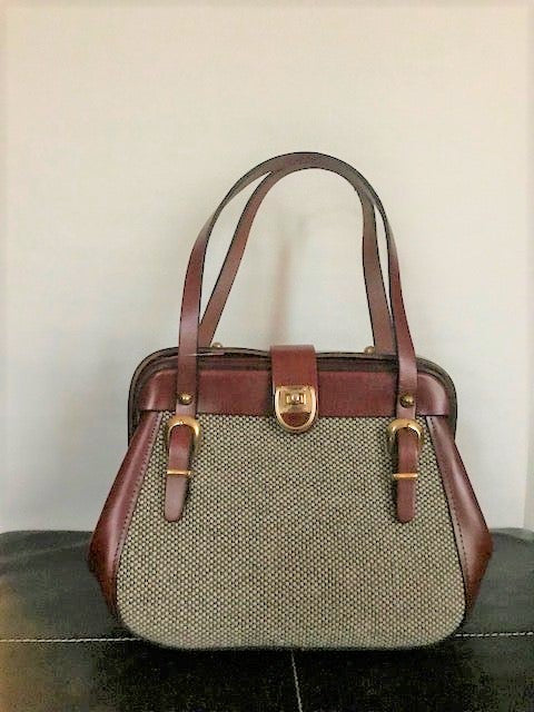 Vintage ZENITH Handmade Leather Satchel Shoulder Bag Purse Handbag