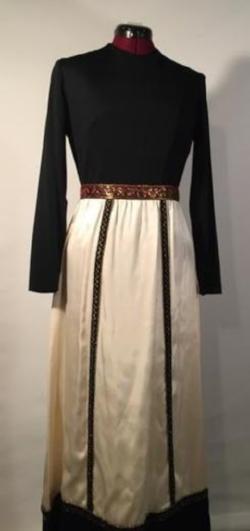 Vintage Black and Cream Gown
