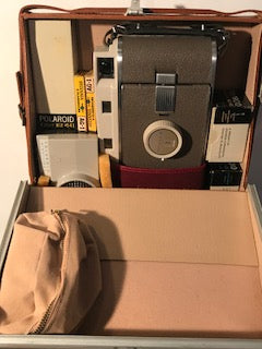 Vintage 1960's Polaroid Land Camera Model 800 Original Case Accessories