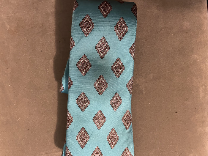CHRISTIAN DIOR Vintage Blue and Gray Tie