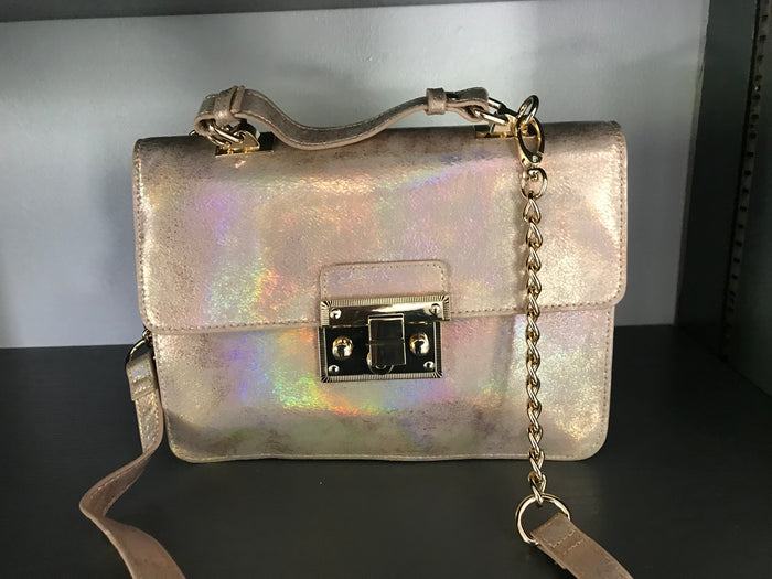 Steve Madden  Penn Blush Handbag Gold & Rose Gold Metallic Synthetic Satel