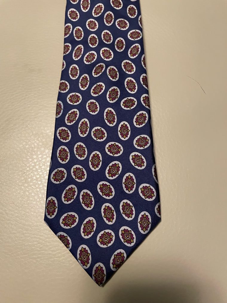 CHRISTIAN DIOR  Monsieur Blue, Burgundy, and Light Blue Tie