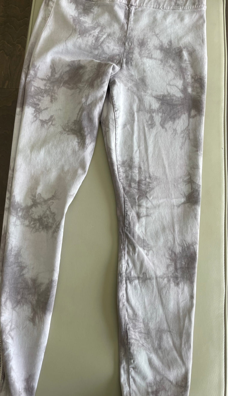 Joes Jeans Womens Grayish Blue Tie Dye Print Ankle Zip Leggings Size M