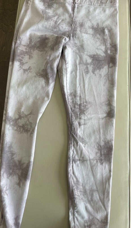 Joes Jeans Womens Grayish Blue Tie Dye Print Ankle Zip Leggings Size M